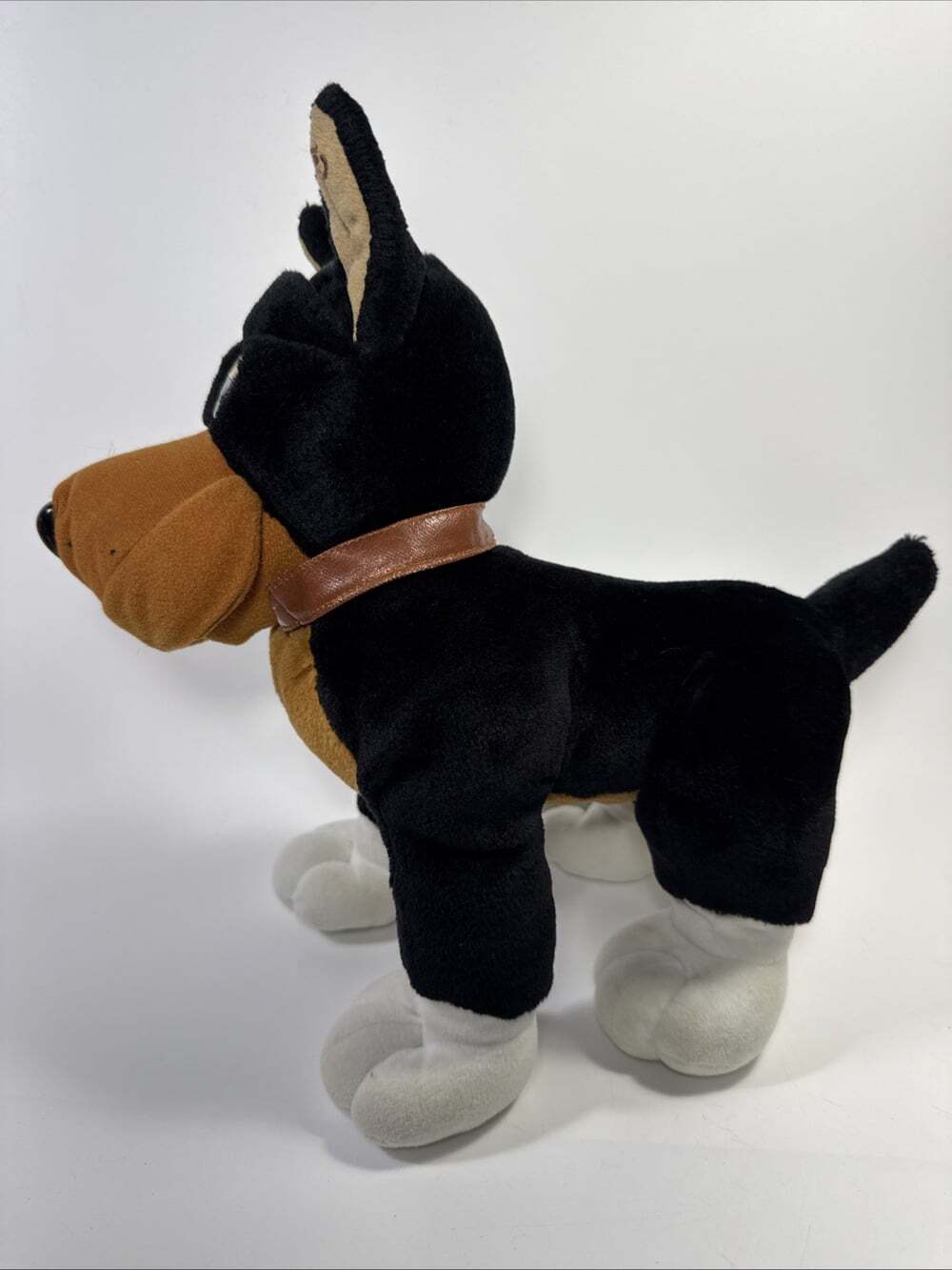 Vtg Rare HTF Tonka Pooch Patrol 10” Plush Doberman Dog Black 1990 Snarl